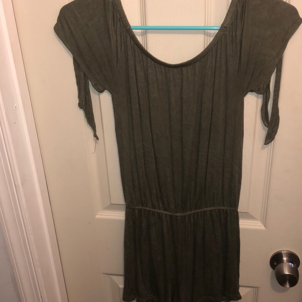 Olive green romper